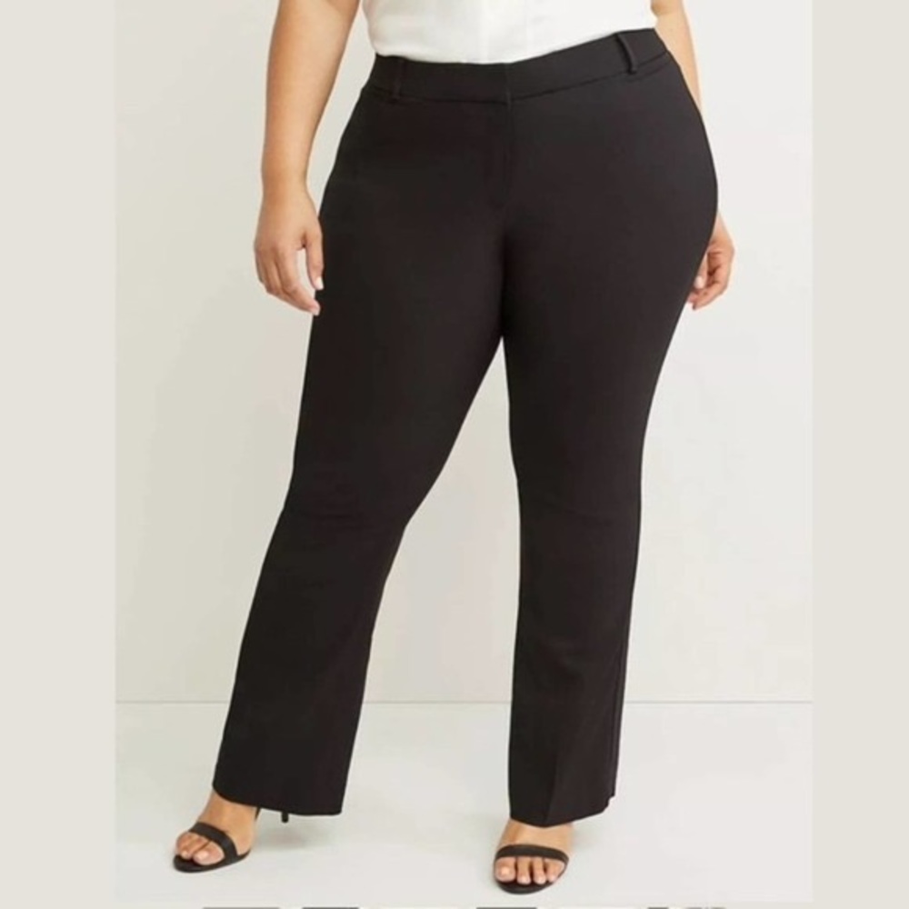 Lane Bryant curvy Allie black pants -regular length